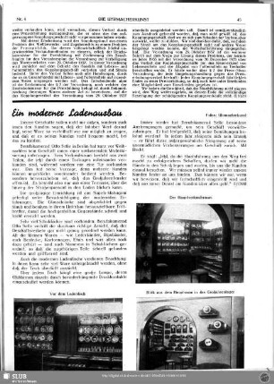 Ein moderner Ladenausbau