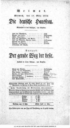 Der gerade Weg der beste
