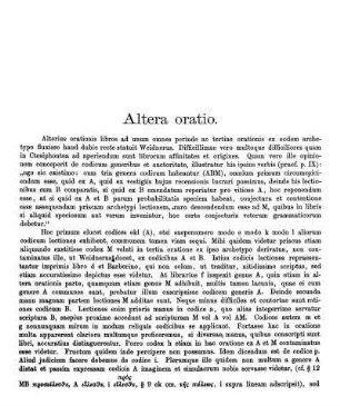 Altera oratio.