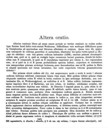 Altera oratio.