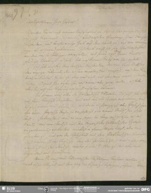 Eigenh. Brief von August Wilhelm von Schlegel an Christian Gottlob Heyne, Amsterdam, 02.07.1791