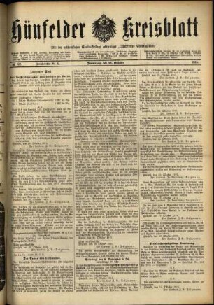 Ausgabe vom Donnerstag, den 28. Oktober 1915.