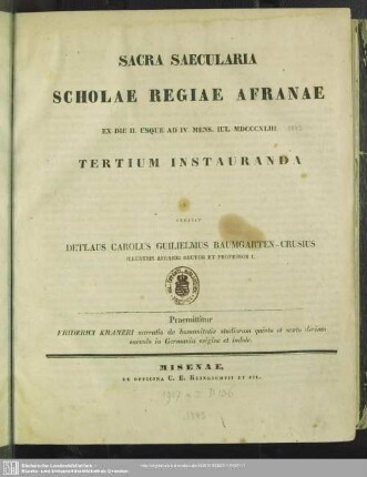 Narratio de humanitatis studiorum quinto et sexto decimo saeculo in Germania origine et indole