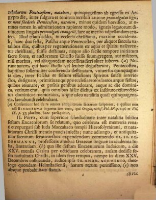 Commentatio Continvata De Natalitiis Biblicis : Qva Ad Sollemnem Panegyrin, Lvstrationi Anniversariae Gymnasii Gothani Praemitti Solitam, Et Orationes Trivm Ivvenvm Eximiorvm D. XXIX Ivl ... ; [P. P. D. XXVIII Ivl. A. O. R. MDCCXXXVII.]