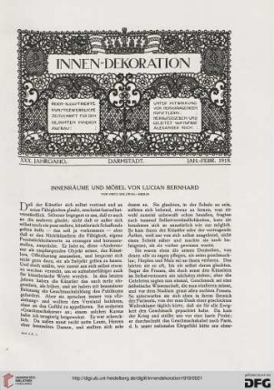 Innenräume und Möbel von Lucian Bernhard