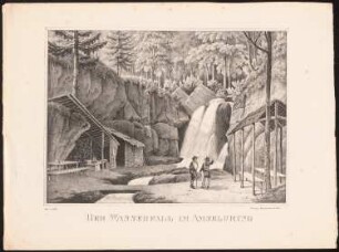 Amselfall in der Sächsischen Schweiz: Ansicht des Amselfalls im Grünbachtal