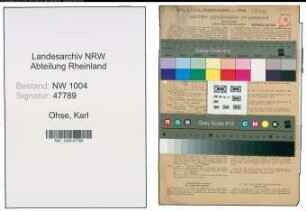 Entnazifizierung Karl Ohse , geb. 08.12.1885 (Gerichtsrat)