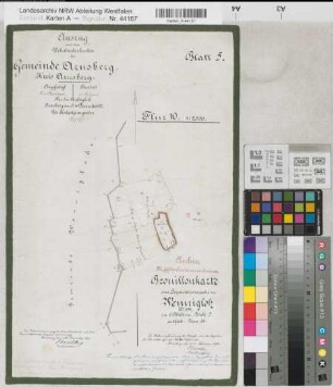 Wennigloh (Arnsberg), Separation Wennigloh, Bl. 5 Brouillonkarte Arnsberg Flur 10