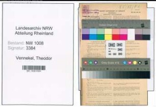 Entnazifizierung Theodor Vennekel , geb. 11.09.1890 (Landwirt)