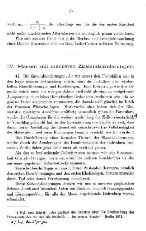 IV. Massen mit mehreren Zustandsänderungen.