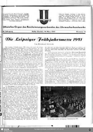 Die Leipziger Frühjahrsmesse 1941