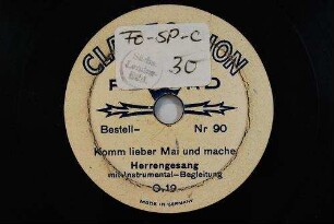 Komm lieber Mai und mache
