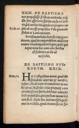 De Baptismo Puerorum. XXIX.