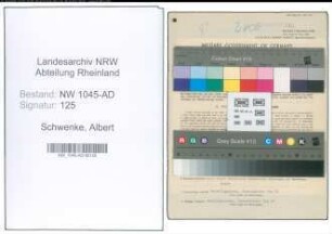 Entnazifizierung Albert Schwenke , geb. 03.02.1891 (Beamter)
