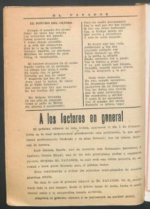 El poncho del olvido