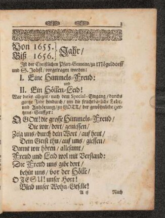 Von 1655. Biß 1656. Jahr