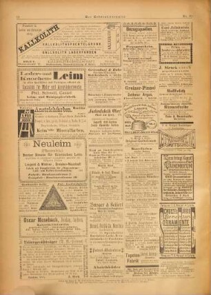 Die Mappe. Wochenausgabe, Deutsche Malerzeitung : Deutsche Maler- u. Lackiererzeitschrift. [9]. 1889/90