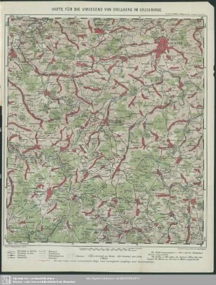 Karte : Karte für die Umgegend von Stollberg im Erzgebirge