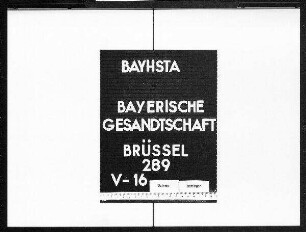 Die Übersendung von belgischen Fluß- und Küstenkarten