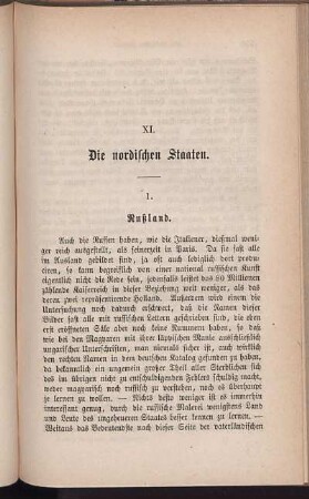 XI. Die nordischen Staaten.