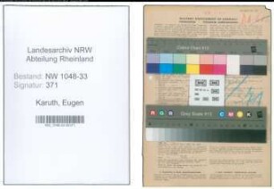 Entnazifizierung Eugen Karuth , geb. 25.09.1896 (Lehrer)
