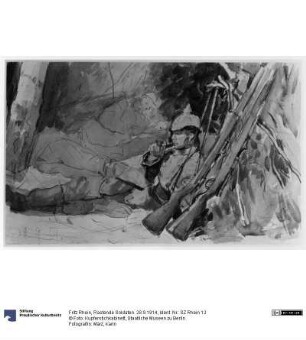 Rastende Soldaten. 28.9.1914