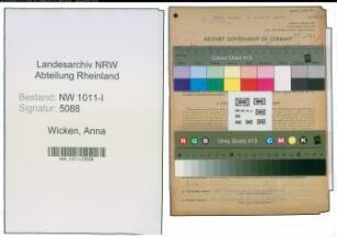 Entnazifizierung Anna Wicken , geb. 09.12.1901 (Requisiteuse)