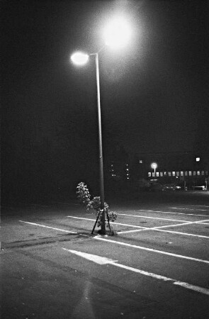 Berlin-Tempelhof : Berlin-Tempelhof, Parkplatz am Flughafengebäude; Columbiadamm; zu Michael Arenz "Nachtstück II" in edition365_13