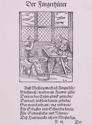 Fingerhüter, Holzschnitt, Amman 1568