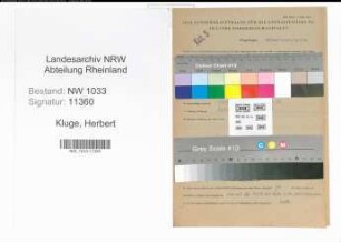 Entnazifizierung Herbert Kluge , geb. 09.03.1914 (Polizeiinspektor)