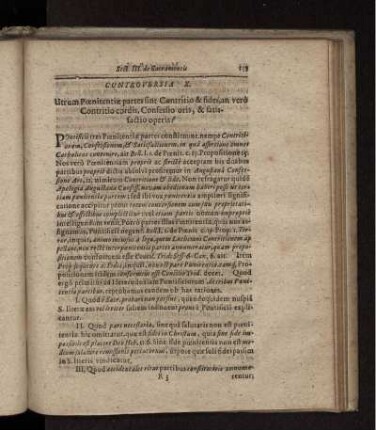 Utrum Poenitentiae partes sint Contritio & fides, an vero Contritio cordis, Confessio oris, & satisfactio operis?