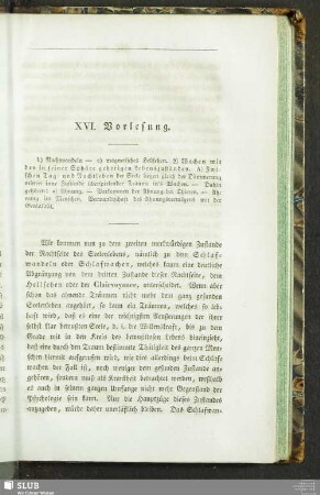 XVI. Vorlesung