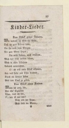 Kinder-Lieder