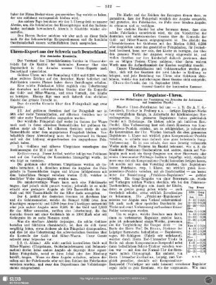 Uhren-Export aus der Schweiz nach Deutschland