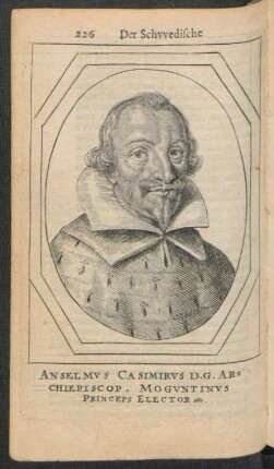 Anselmus Casimirus D. G. Archiepiscop. Moguntinus Princeps Elector etc.