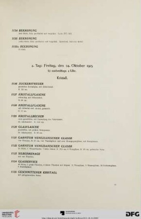 Freitag, nachmittags 4 Uhr (Nr. 1126-1201)