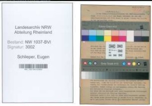 Entnazifizierung Eugen Schlieper , geb. 30.10.1887 (Stadtinspektor)