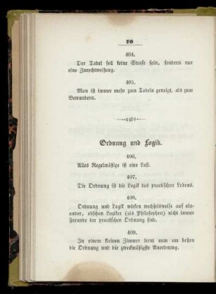 Ordnung und Logik