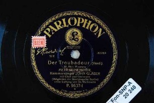 Der Troubadour : IV. Akt: Miserere / (Verdi)