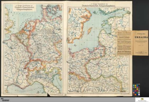 Übersichtskarte des Deutsch-Französischen Kriegsschauplatzes, Übersichtskarte des Deutsch-Russischen Kriegsschauplatzes