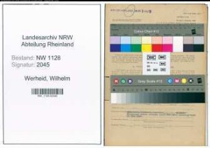 Entnazifizierung Wilhelm Werheid , geb. 26.04.1909 (Polizist)