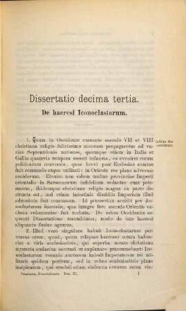 Dissertationes selectae in historiam ecclesiasticam, 3