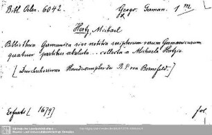 Geographia Germaniae: Geographia Germaniae