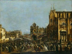 Papst Pius VI. segnet die Venezianer