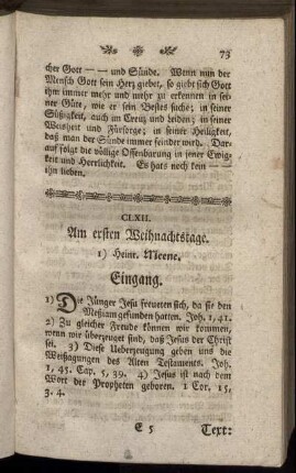 CLXII. Am ersten Weihnachtstage.(1)