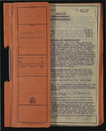 Schiffbauvorschrift. Frachtmotorschiff. Neubau 297