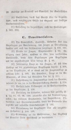 C. Beweisverfahren.