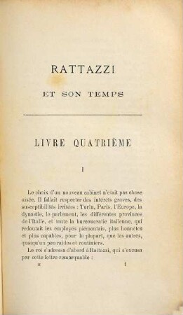 Rattazzi et son temps, 2