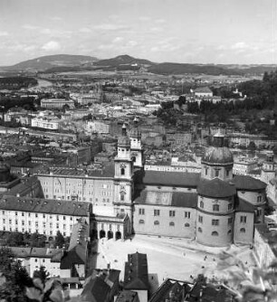 Salzburg. Stadtansicht von der Festung Hohensalzburg