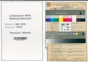 Entnazifizierung Wilhelm Herrmann , geb. 14.04.1899 (Bueroangestellter)